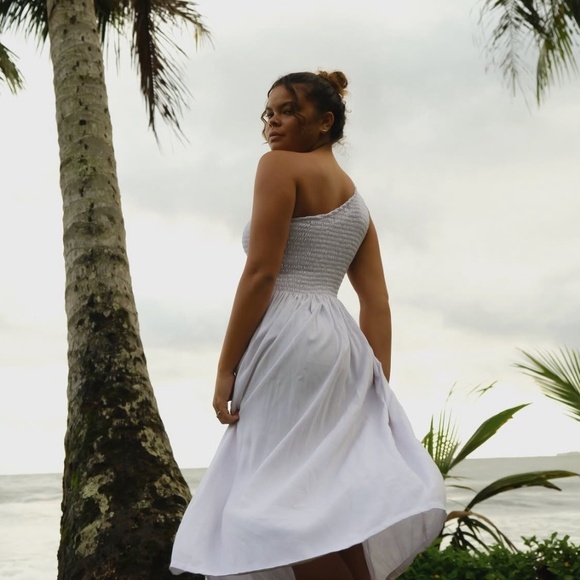 Coconut Ave Jane One-Shoulder Dress - Picture 1 of 10